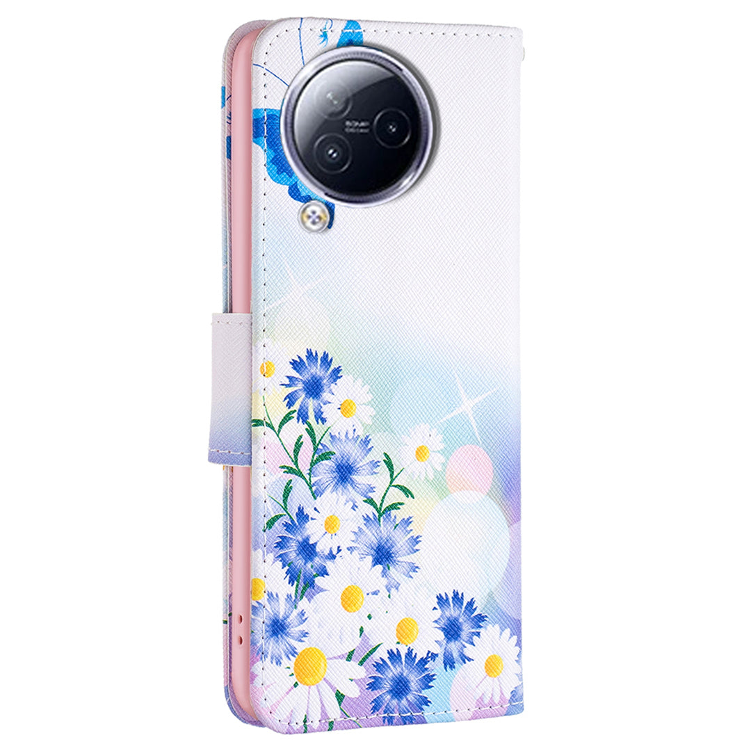 For Xiaomi Civi 3 5G Pattern Printed Phone Case PU Leather Wallet Stand Protective Cover