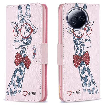 For Xiaomi Civi 3 5G Pattern Printed Phone Case PU Leather Wallet Stand Protective Cover