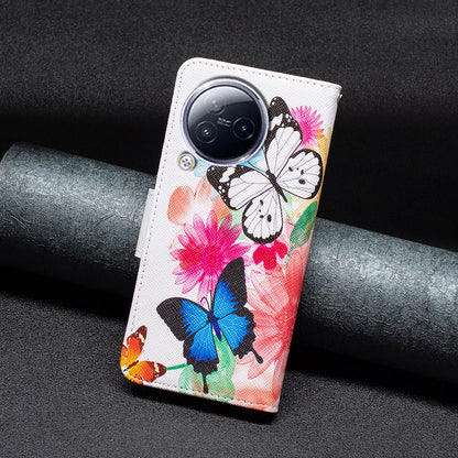 For Xiaomi Civi 3 5G Pattern Printed Phone Case PU Leather Wallet Stand Protective Cover