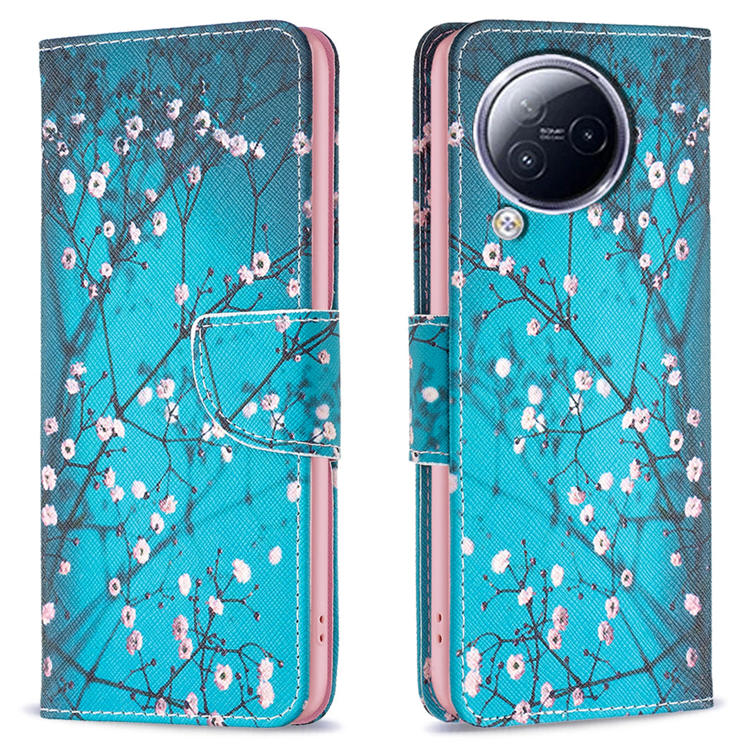 For Xiaomi Civi 3 5G Pattern Printed Phone Case PU Leather Wallet Stand Protective Cover