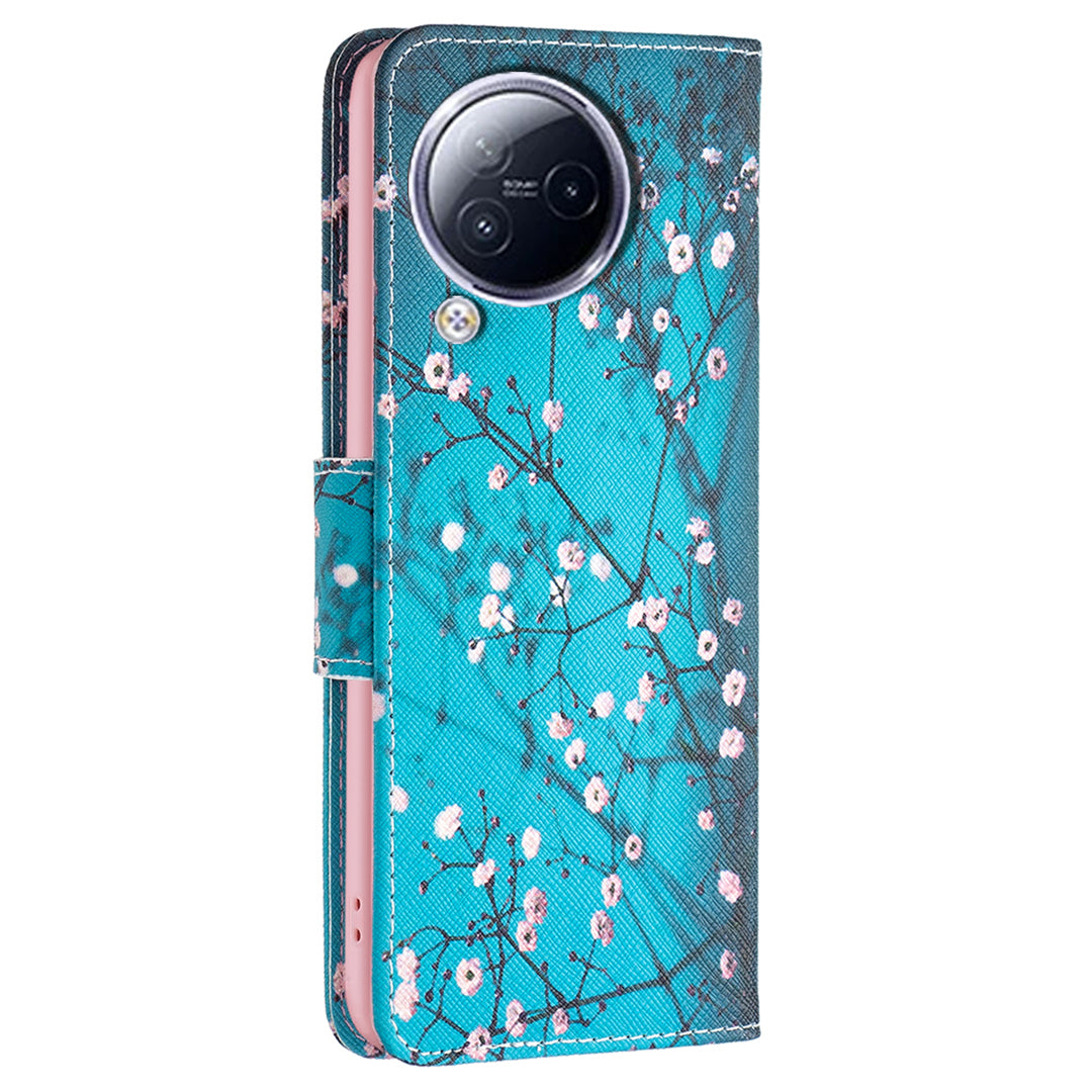 For Xiaomi Civi 3 5G Pattern Printed Phone Case PU Leather Wallet Stand Protective Cover