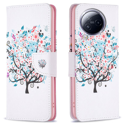 For Xiaomi Civi 3 5G Pattern Printed Phone Case PU Leather Wallet Stand Protective Cover