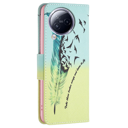 For Xiaomi Civi 3 5G Pattern Printed Phone Case PU Leather Wallet Stand Protective Cover