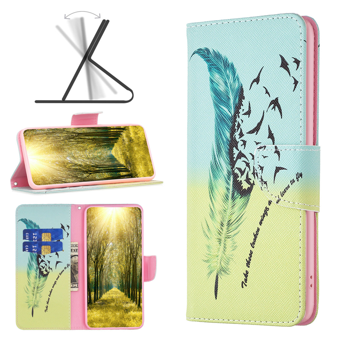 For Xiaomi Civi 3 5G Pattern Printed Phone Case PU Leather Wallet Stand Protective Cover