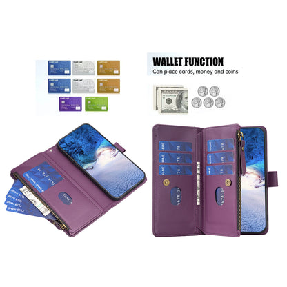 BF Style-19 for Xiaomi Civi 3 5G Zipper Pocket PU Leather Case Bump Proof Phone Cover with Wallet Stand