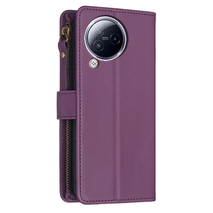 BF Style-19 for Xiaomi Civi 3 5G Zipper Pocket PU Leather Case Bump Proof Phone Cover with Wallet Stand