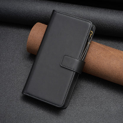 BF Style-19 for Xiaomi Civi 3 5G Zipper Pocket PU Leather Case Bump Proof Phone Cover with Wallet Stand
