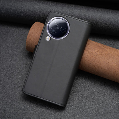 BF Style-19 for Xiaomi Civi 3 5G Zipper Pocket PU Leather Case Bump Proof Phone Cover with Wallet Stand