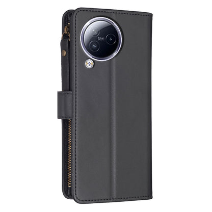 BF Style-19 for Xiaomi Civi 3 5G Zipper Pocket PU Leather Case Bump Proof Phone Cover with Wallet Stand