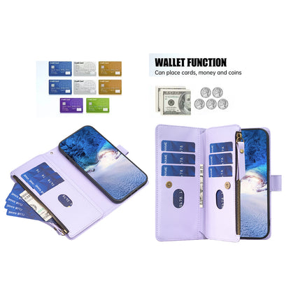 BF Style-19 for Xiaomi Civi 3 5G Zipper Pocket PU Leather Case Bump Proof Phone Cover with Wallet Stand