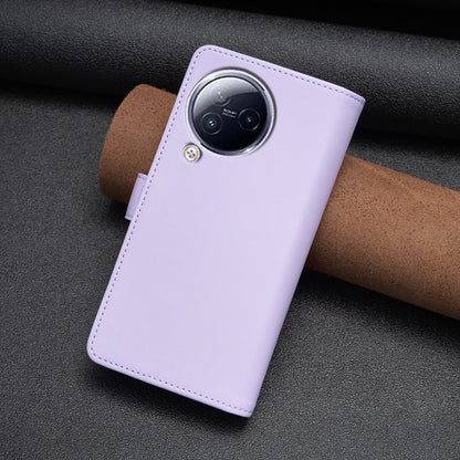 BF Style-19 for Xiaomi Civi 3 5G Zipper Pocket PU Leather Case Bump Proof Phone Cover with Wallet Stand