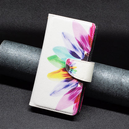 BF03 Zipper Pocket Phone Case for Xiaomi Civi 3 5G Pattern Printing PU Leather Stand Wallet Cover