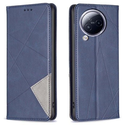 For Xiaomi Civi 3 5G Cell Phone Case Stand Leather Card Holder Imprinted Line Phone Cover