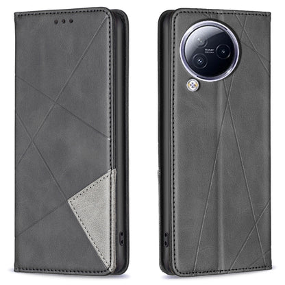 For Xiaomi Civi 3 5G Cell Phone Case Stand Leather Card Holder Imprinted Line Phone Cover