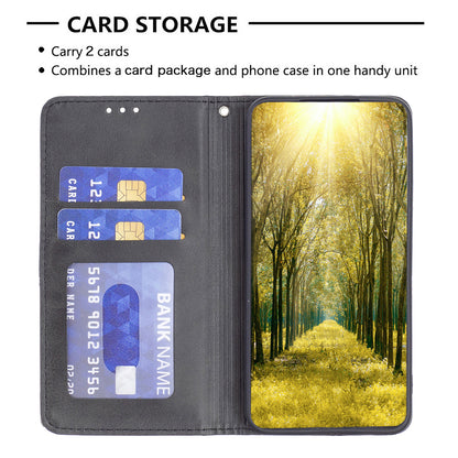 For Xiaomi Civi 3 5G Cell Phone Case Stand Leather Card Holder Imprinted Line Phone Cover