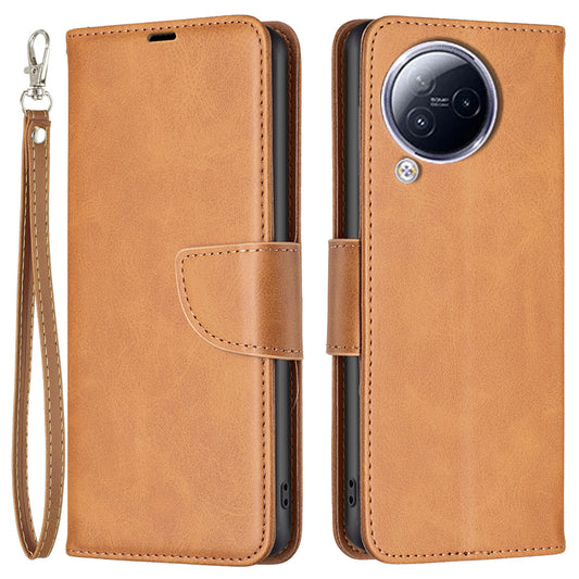 For Xiaomi Civi 3 5G Textured Stand Phone Case Solid Color Wallet PU Leather + Inner TPU Phone Cover