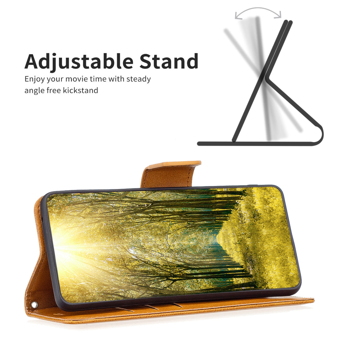 For Xiaomi Civi 3 5G Textured Stand Phone Case Solid Color Wallet PU Leather + Inner TPU Phone Cover