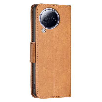 For Xiaomi Civi 3 5G Textured Stand Phone Case Solid Color Wallet PU Leather + Inner TPU Phone Cover