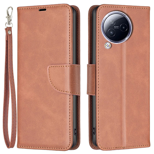 For Xiaomi Civi 3 5G Textured Stand Phone Case Solid Color Wallet PU Leather + Inner TPU Phone Cover