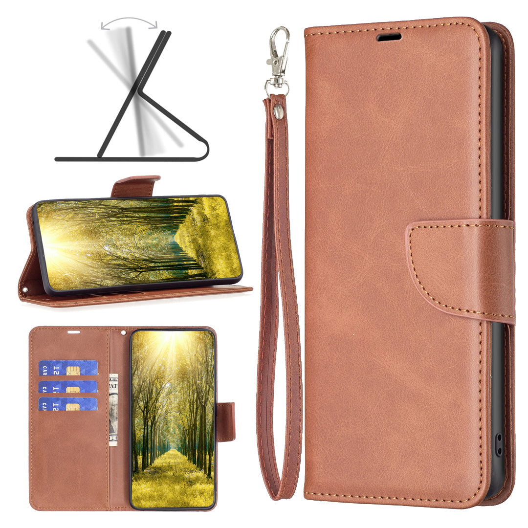 For Xiaomi Civi 3 5G Textured Stand Phone Case Solid Color Wallet PU Leather + Inner TPU Phone Cover