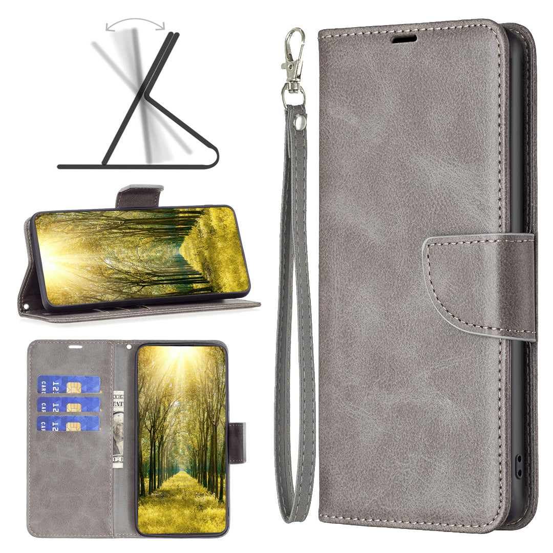 For Xiaomi Civi 3 5G Textured Stand Phone Case Solid Color Wallet PU Leather + Inner TPU Phone Cover