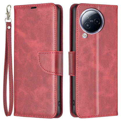 For Xiaomi Civi 3 5G Textured Stand Phone Case Solid Color Wallet PU Leather + Inner TPU Phone Cover
