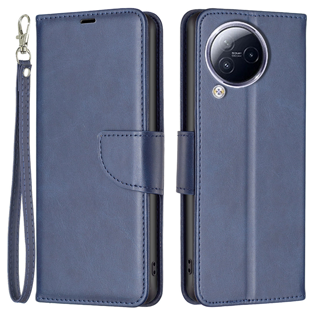 For Xiaomi Civi 3 5G Textured Stand Phone Case Solid Color Wallet PU Leather + Inner TPU Phone Cover