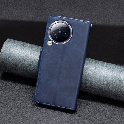 For Xiaomi Civi 3 5G Textured Stand Phone Case Solid Color Wallet PU Leather + Inner TPU Phone Cover