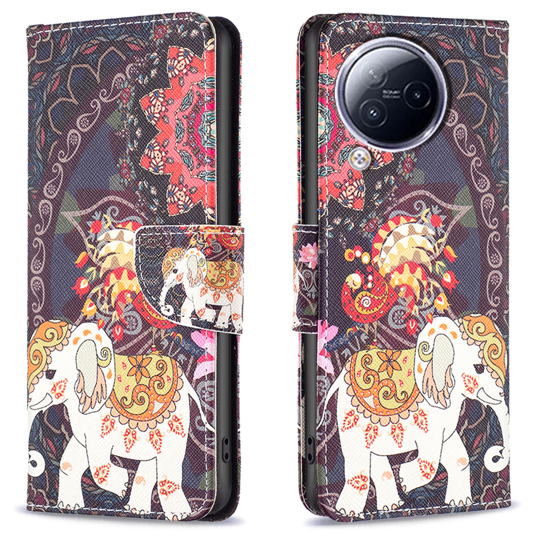 For Xiaomi Civi 3 5G PU Leather Wallet Case Stand Pattern Printing Phone Cover