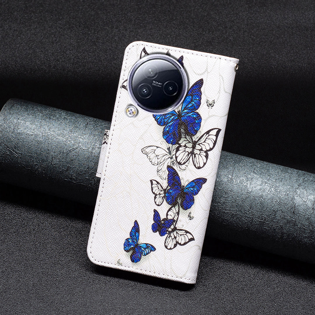 For Xiaomi Civi 3 5G PU Leather Wallet Case Stand Pattern Printing Phone Cover