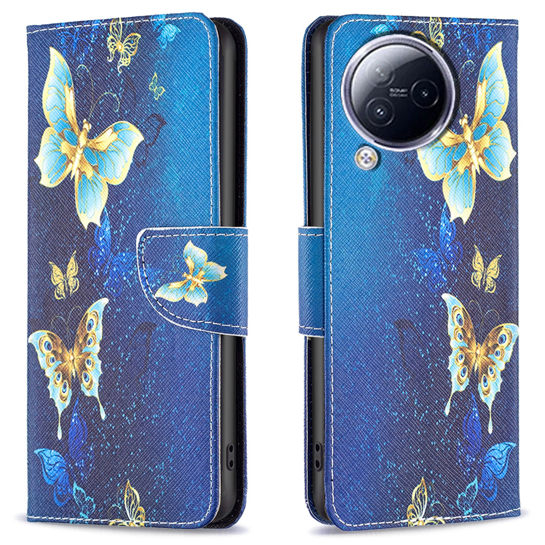 For Xiaomi Civi 3 5G PU Leather Wallet Case Stand Pattern Printing Phone Cover