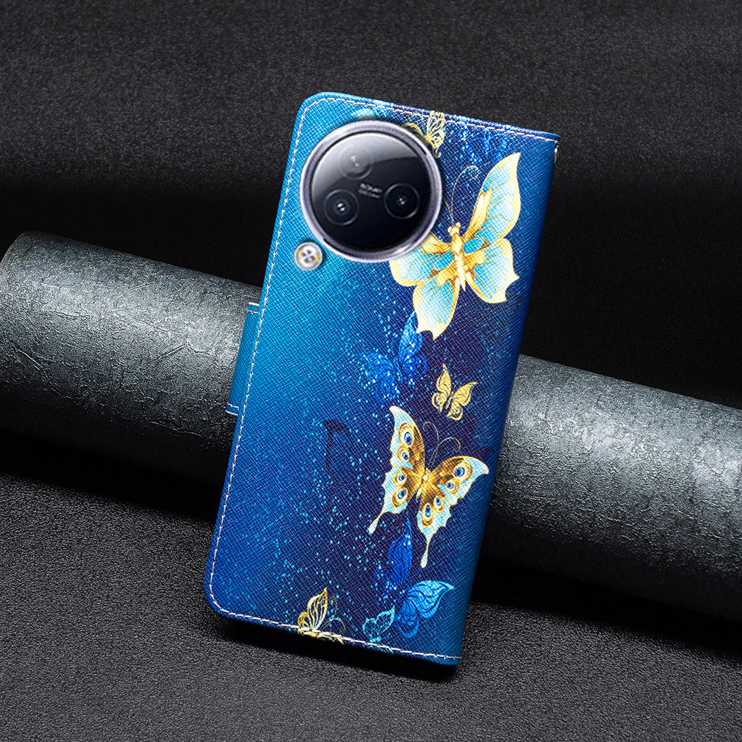 For Xiaomi Civi 3 5G PU Leather Wallet Case Stand Pattern Printing Phone Cover