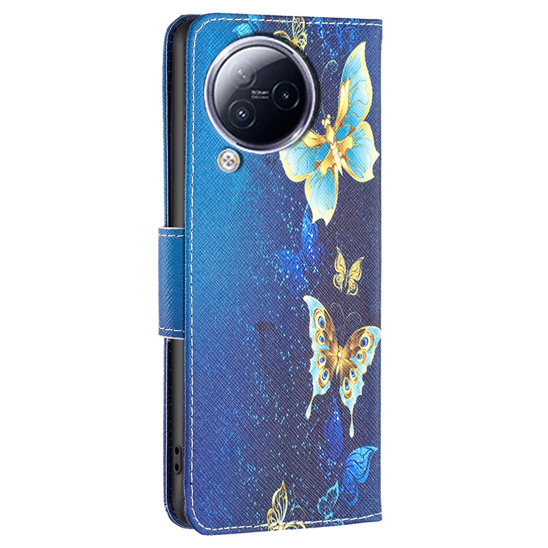 For Xiaomi Civi 3 5G PU Leather Wallet Case Stand Pattern Printing Phone Cover