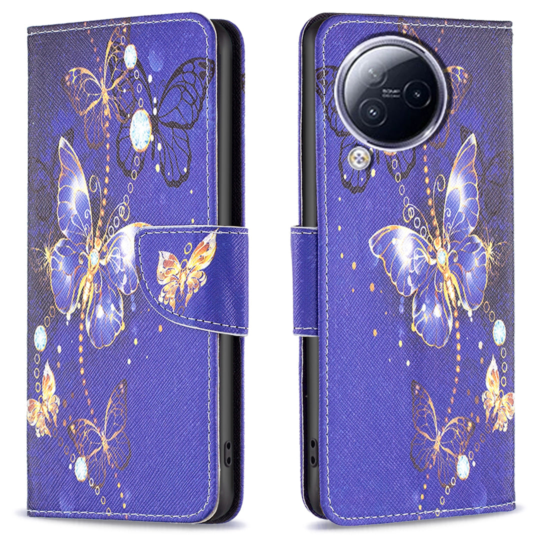 For Xiaomi Civi 3 5G PU Leather Wallet Case Stand Pattern Printing Phone Cover