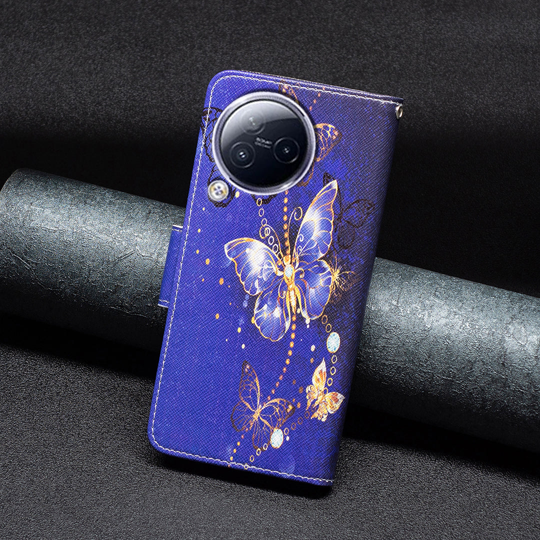 For Xiaomi Civi 3 5G PU Leather Wallet Case Stand Pattern Printing Phone Cover