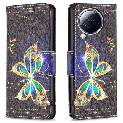 For Xiaomi Civi 3 5G PU Leather Wallet Case Stand Pattern Printing Phone Cover