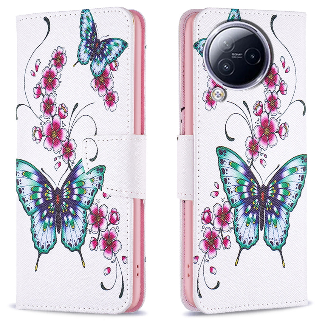 For Xiaomi Civi 3 5G PU Leather Wallet Case Stand Pattern Printing Phone Cover