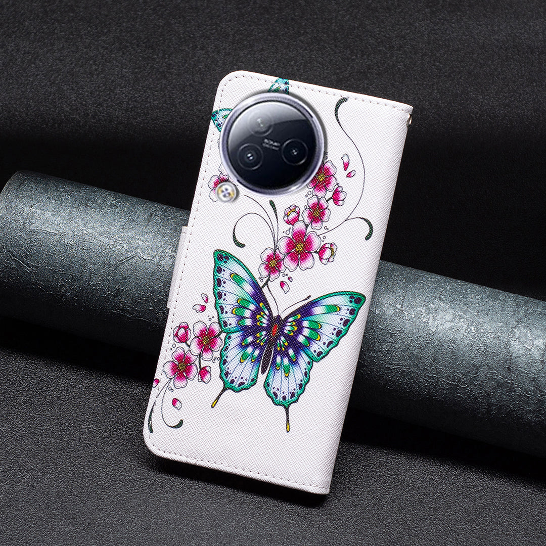 For Xiaomi Civi 3 5G PU Leather Wallet Case Stand Pattern Printing Phone Cover