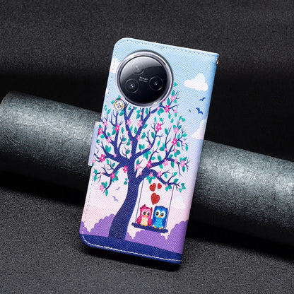 For Xiaomi Civi 3 5G PU Leather Wallet Case Stand Pattern Printing Phone Cover