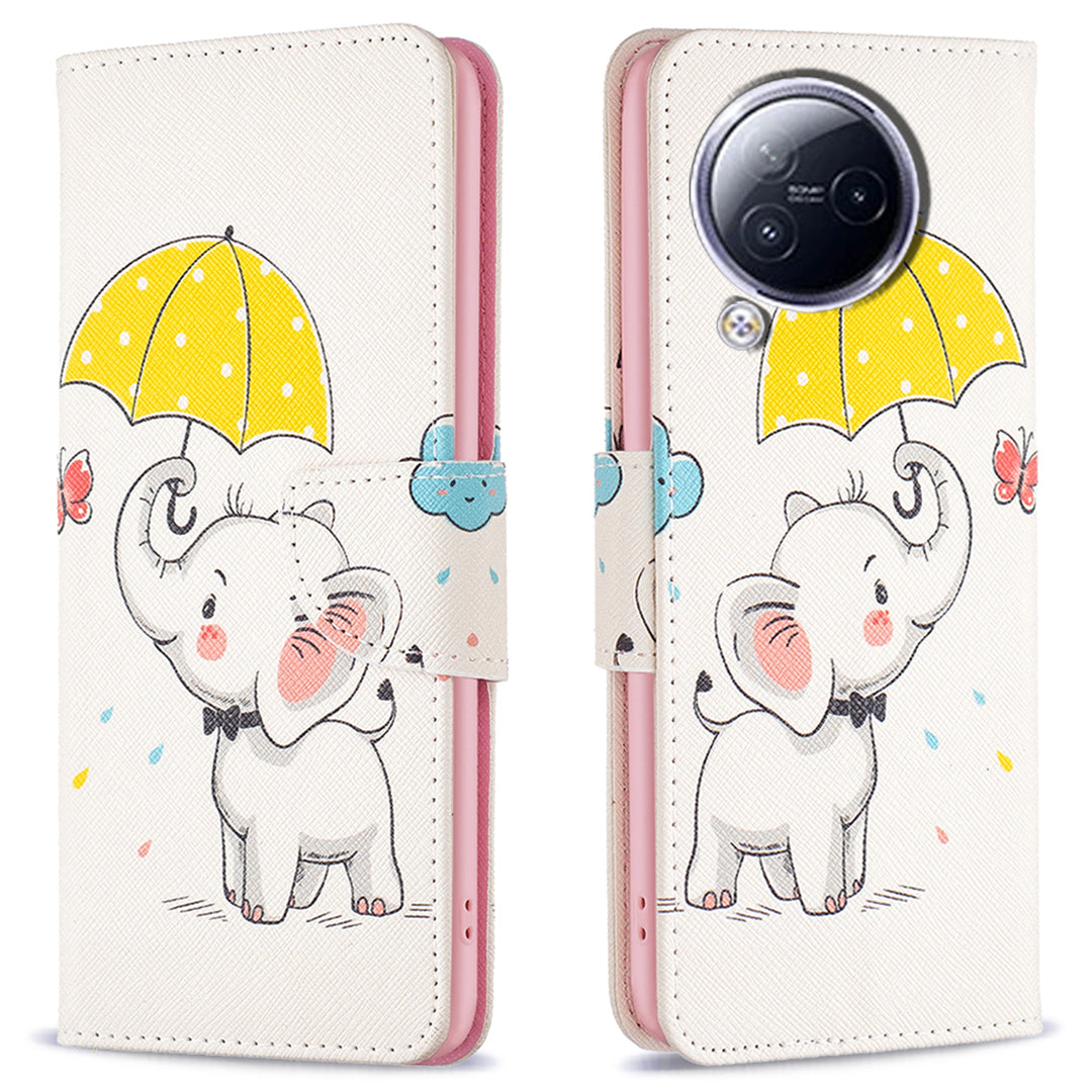 For Xiaomi Civi 3 5G PU Leather Wallet Case Stand Pattern Printing Phone Cover