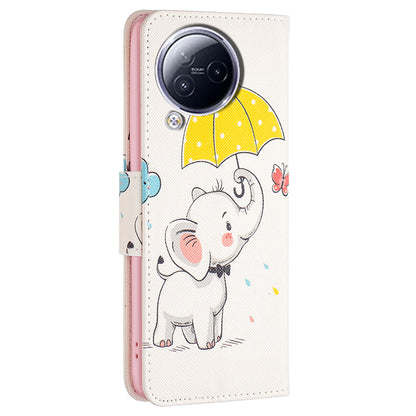 For Xiaomi Civi 3 5G PU Leather Wallet Case Stand Pattern Printing Phone Cover