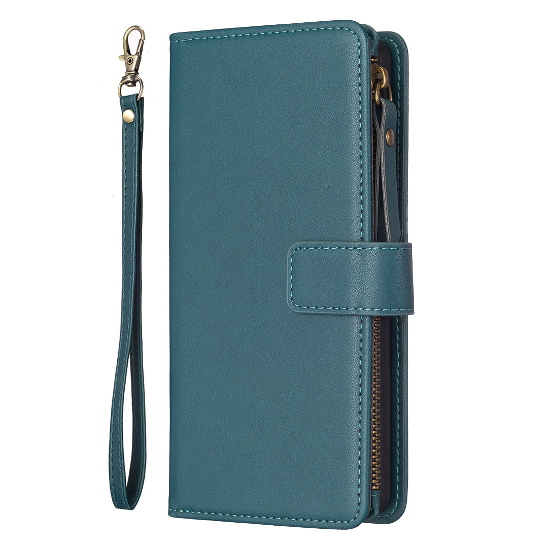 BF Style-19 for Xiaomi Redmi Note 12S 4G Zipper Pocket PU Leather Case Phone Cover with Wallet Stand