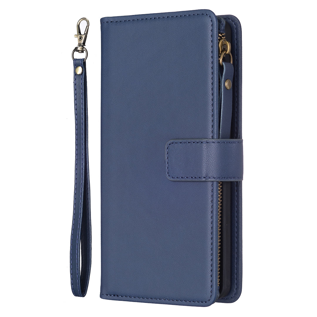 BF Style-19 for Xiaomi Redmi Note 12S 4G Zipper Pocket PU Leather Case Phone Cover with Wallet Stand