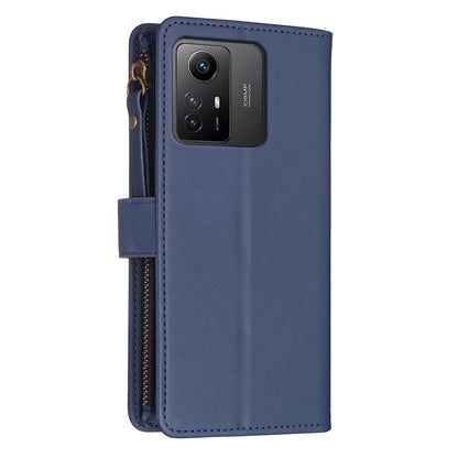 BF Style-19 for Xiaomi Redmi Note 12S 4G Zipper Pocket PU Leather Case Phone Cover with Wallet Stand