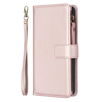 BF Style-19 for Xiaomi Redmi Note 12S 4G Zipper Pocket PU Leather Case Phone Cover with Wallet Stand