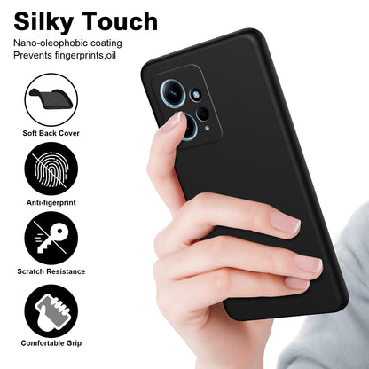 For Xiaomi Redmi Note 12 4G Anti-scratch Phone TPU Case Fiber Lining 2.2mm Protective Phone Cover