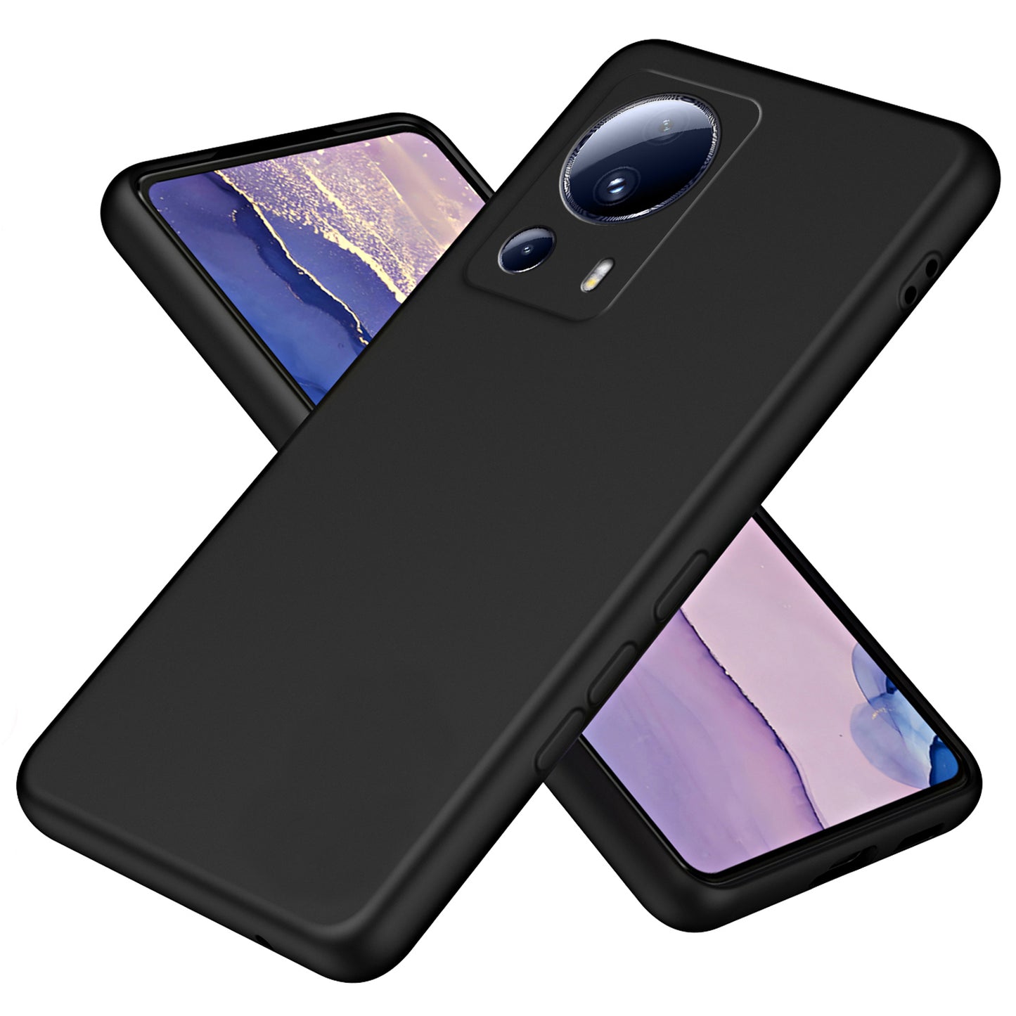 For Xiaomi 13 Lite / Civi 2 5G 2.2mm TPU Phone Case Fiber Lining Rubberized Anti-drop Phone Cover