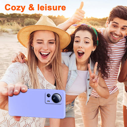 For Xiaomi 13 Lite / Civi 2 5G 2.2mm TPU Phone Case Fiber Lining Rubberized Anti-drop Phone Cover