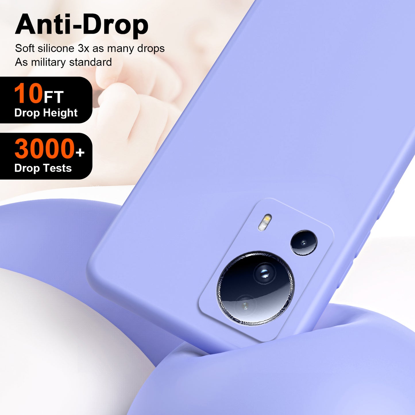 For Xiaomi 13 Lite / Civi 2 5G 2.2mm TPU Phone Case Fiber Lining Rubberized Anti-drop Phone Cover