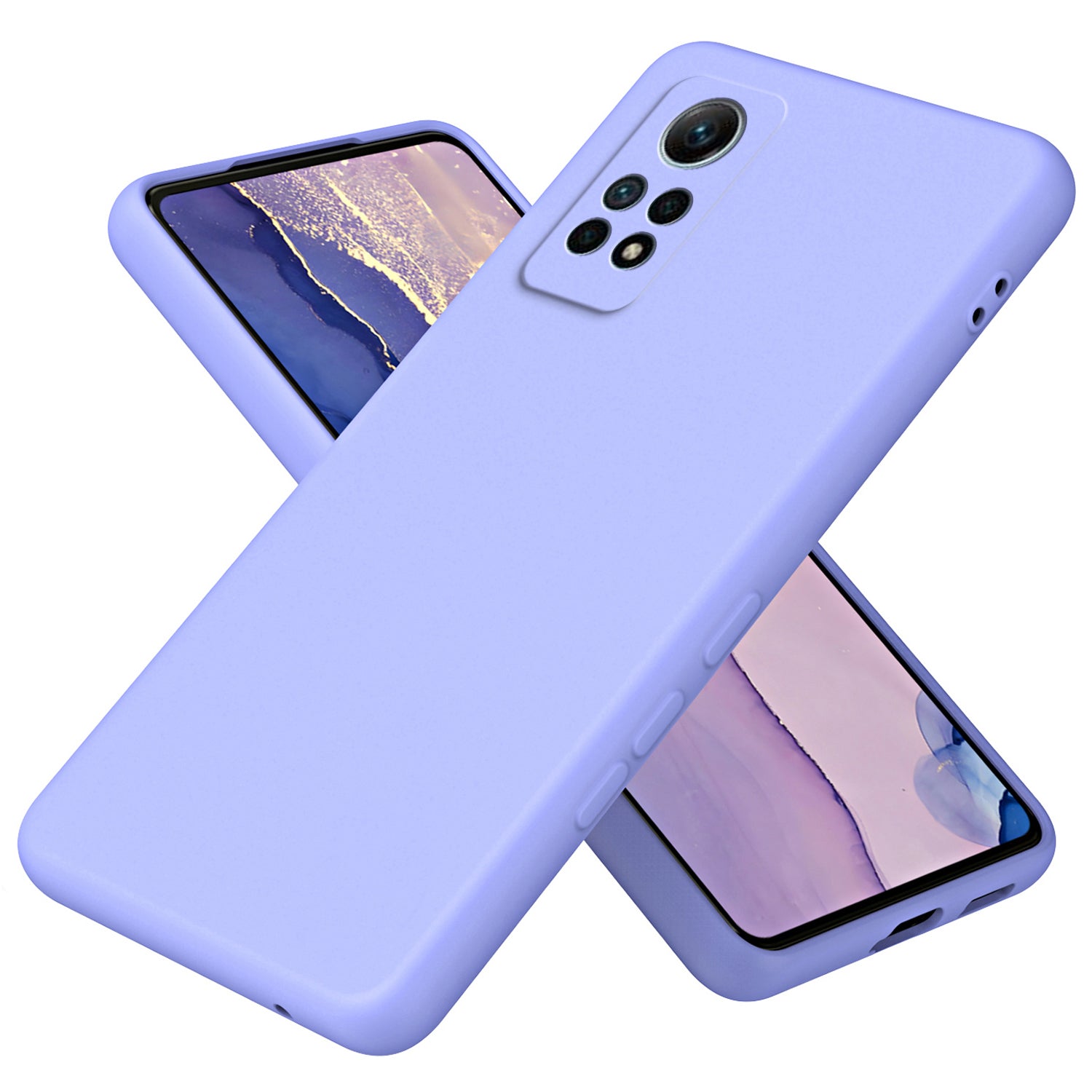 For Xiaomi Redmi Note 12 Pro 4G Fiber Lining TPU Phone Case 2.2mm Thickness Rubberized Phone Cover